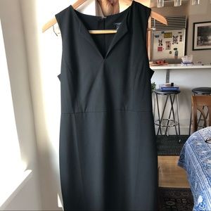 Ann Taylor Fitted Black Dress